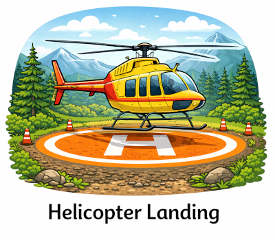 GROOM helicopter landing sites