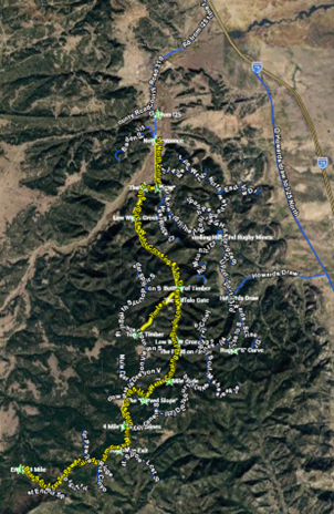 Map for Work Order 307